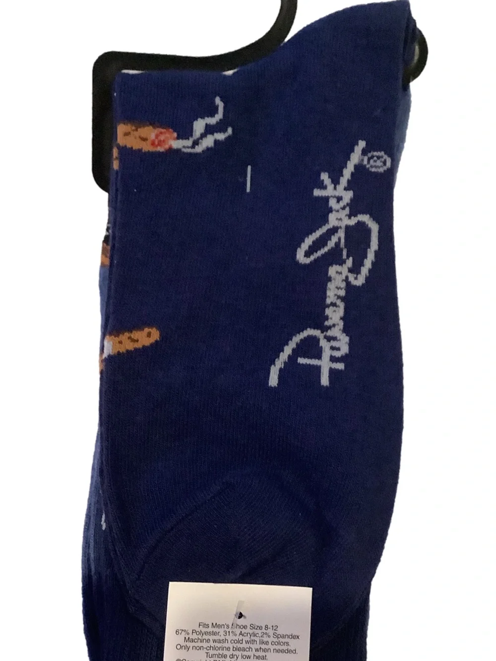 Panama Jack Whiskey & Cigar Novelty Dress Socks New